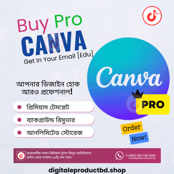 Canva Pro For Lifetime Only 99TK in bd - Buy Canva pro Subscription - Canva Premium